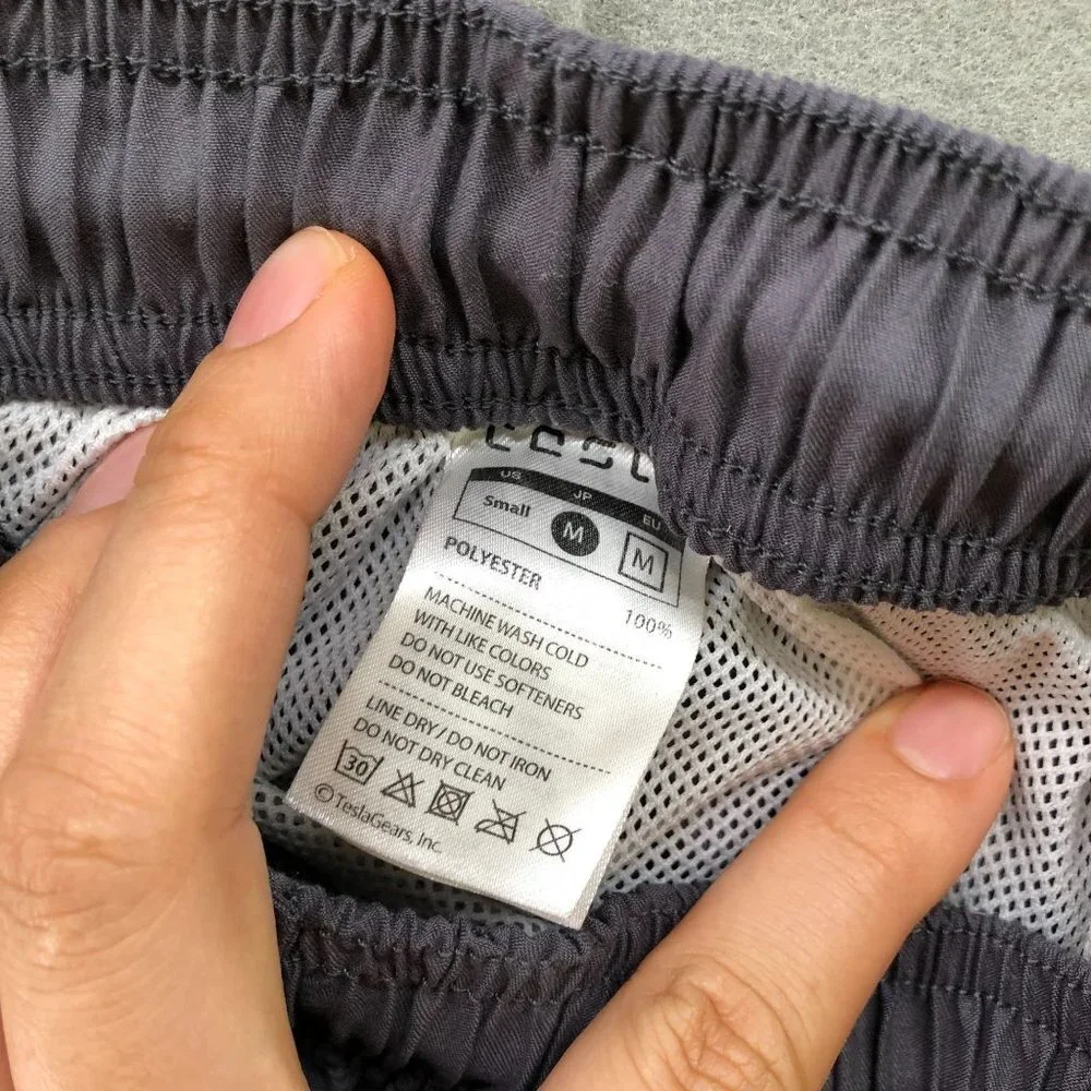 Tesla Swim Trunks Mens S Gray‎ Lined 9